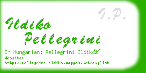 ildiko pellegrini business card